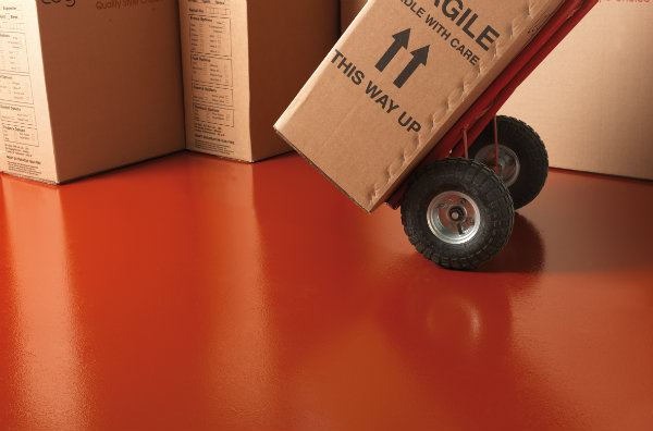 Red ESD floor